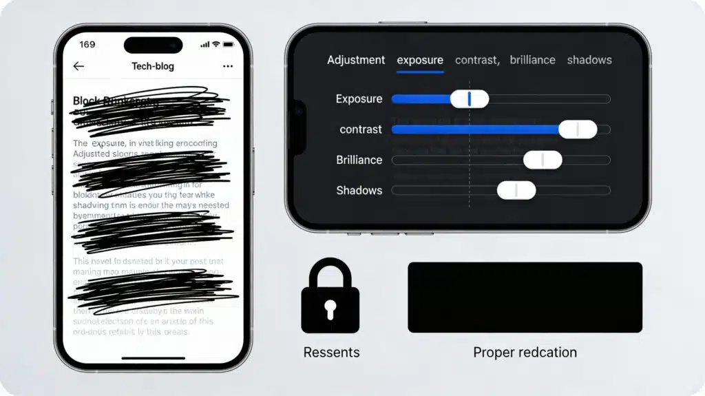 Blacked-Out Text