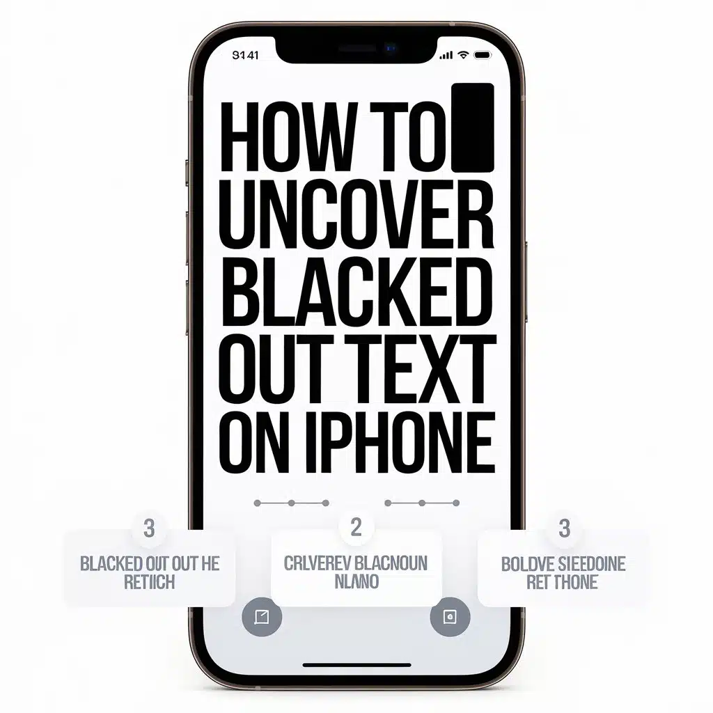 How To Uncover Blacked Out Text on iPhone