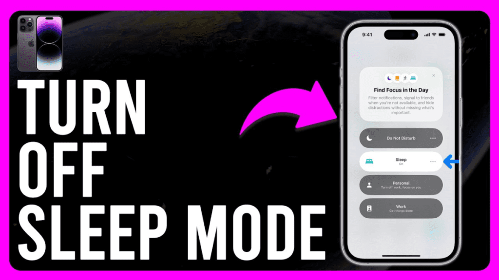 How do I change my iPhone sleep mode? 