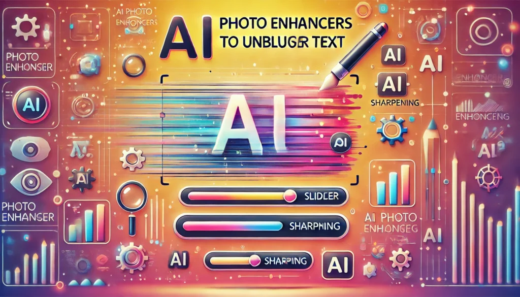 Using AI Photo Enhancers to Unblur Text