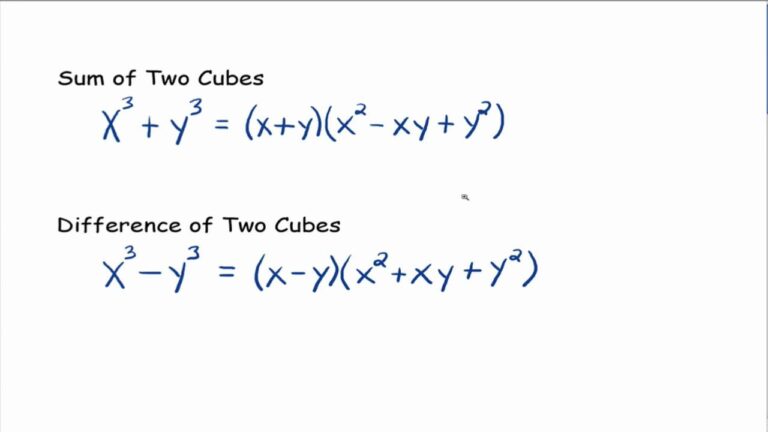 How to Break Down a Cubic Difference or Sum