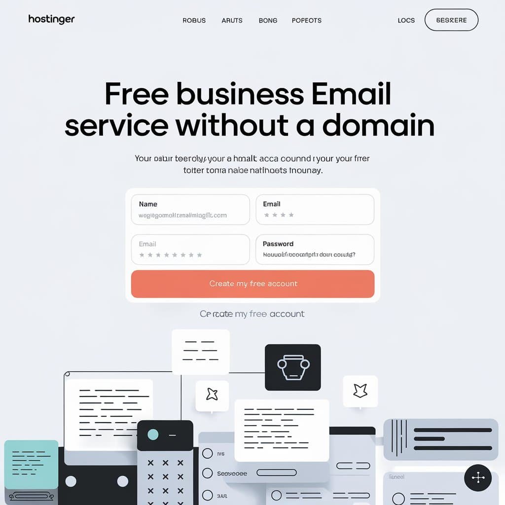 Free business email without domain with Hostinger