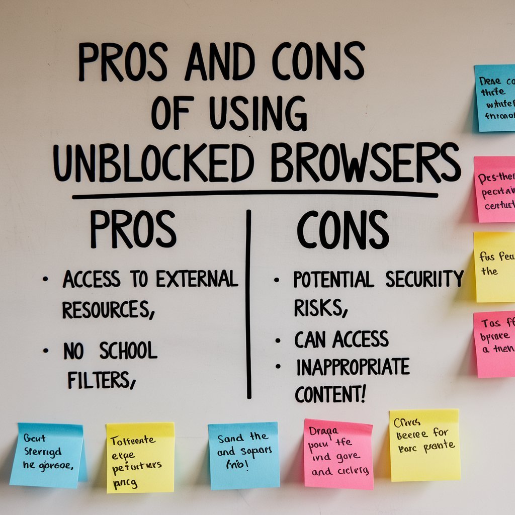 Pros and Cons of Using Unblocked Browsers