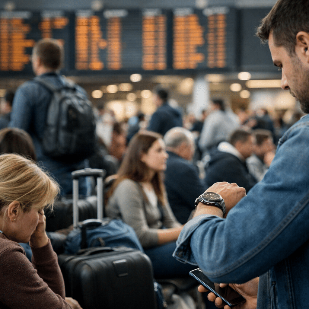 Flight Delayed Due to Airport Congestion