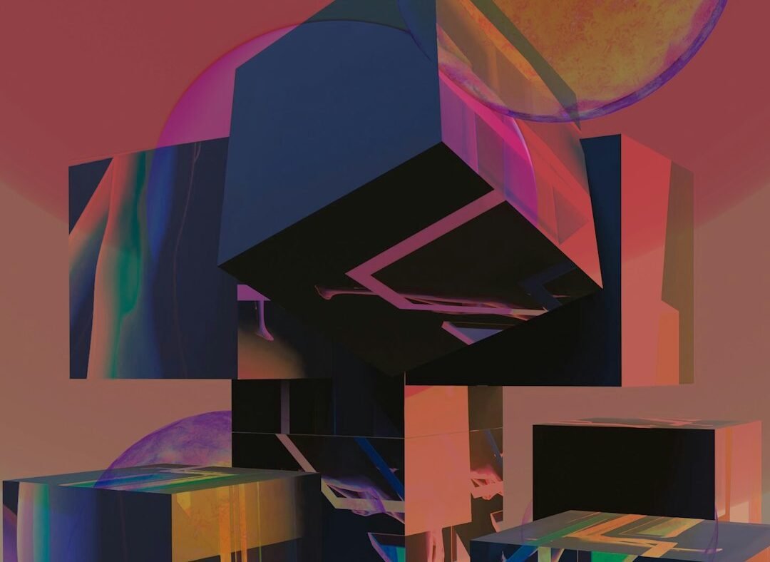 Colorful abstract digital artwork representing AI-generated imagery