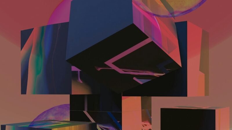 Colorful abstract digital artwork representing AI-generated imagery