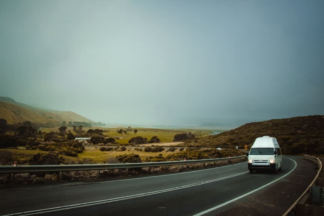 Scenic highway road representing the long-distance efficiency test drive of Volkswagen's new EV prototype
