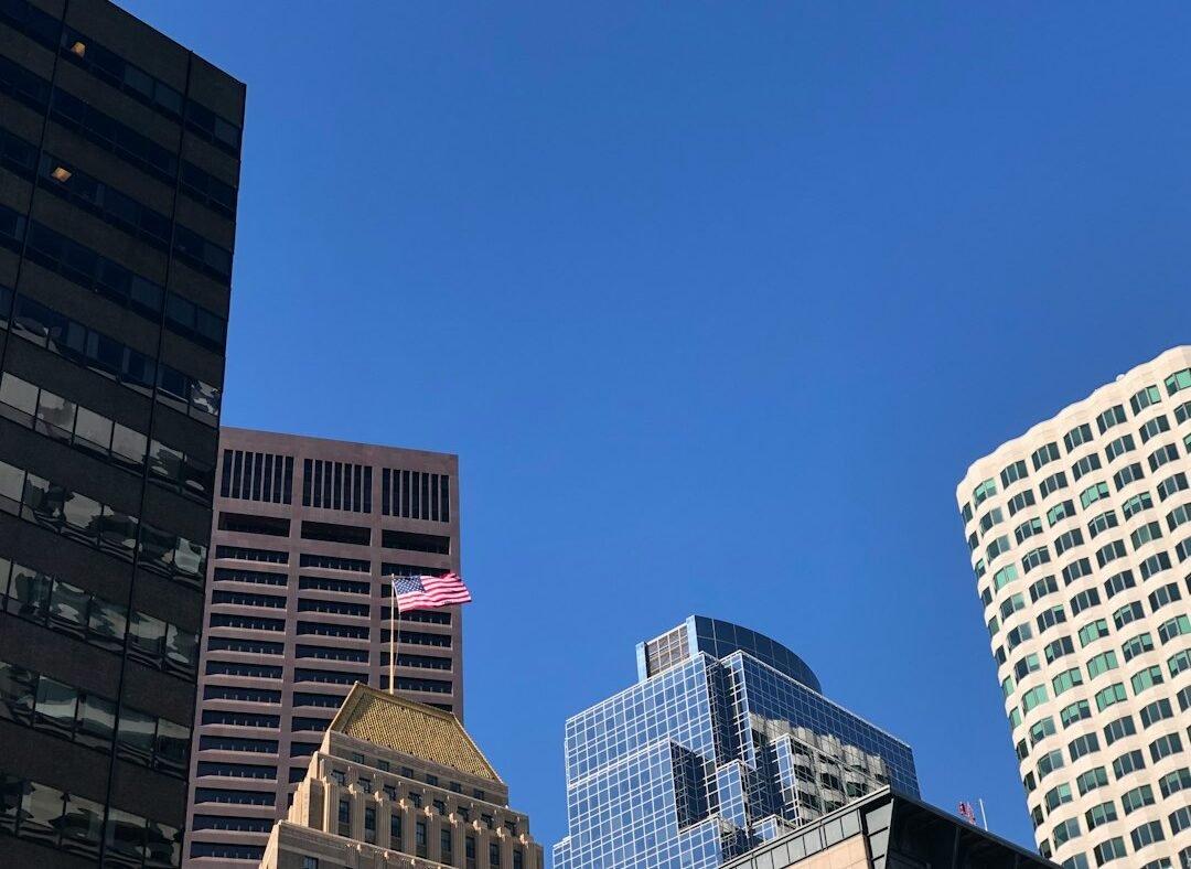 City skyscraper rooftops representing the financial and corporate backdrop of a potential tech IPO