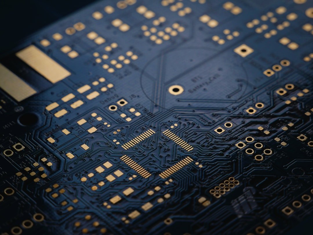 Gold finish printed circuit board used in computer chips