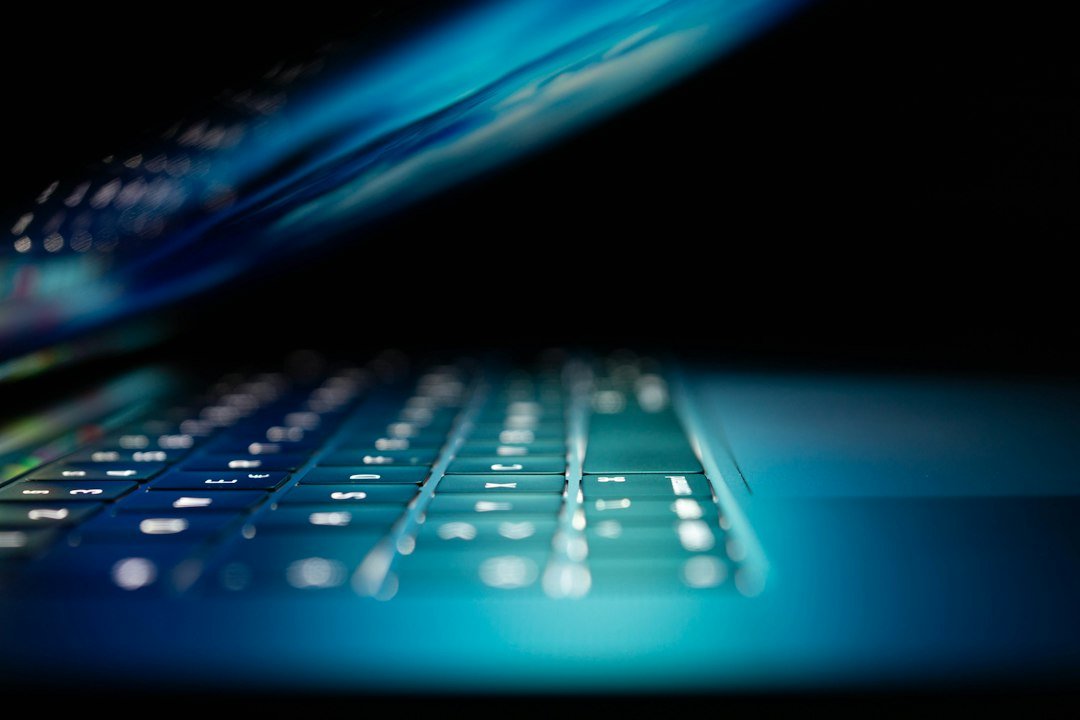 Close-up of a laptop screen, illustrating remote job interviews and phishing risk
