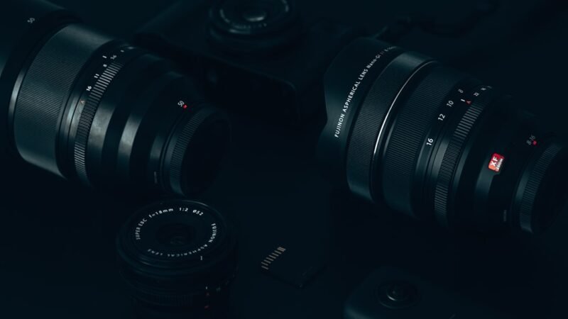Close-up of a camera lens, representing OpenAI's push into hardware through its Glass Imaging acquisition