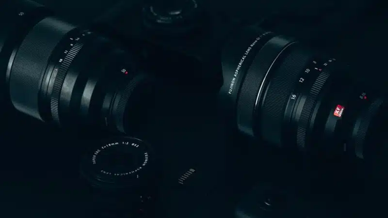 Close-up of a camera lens, representing OpenAI's push into hardware through its Glass Imaging acquisition