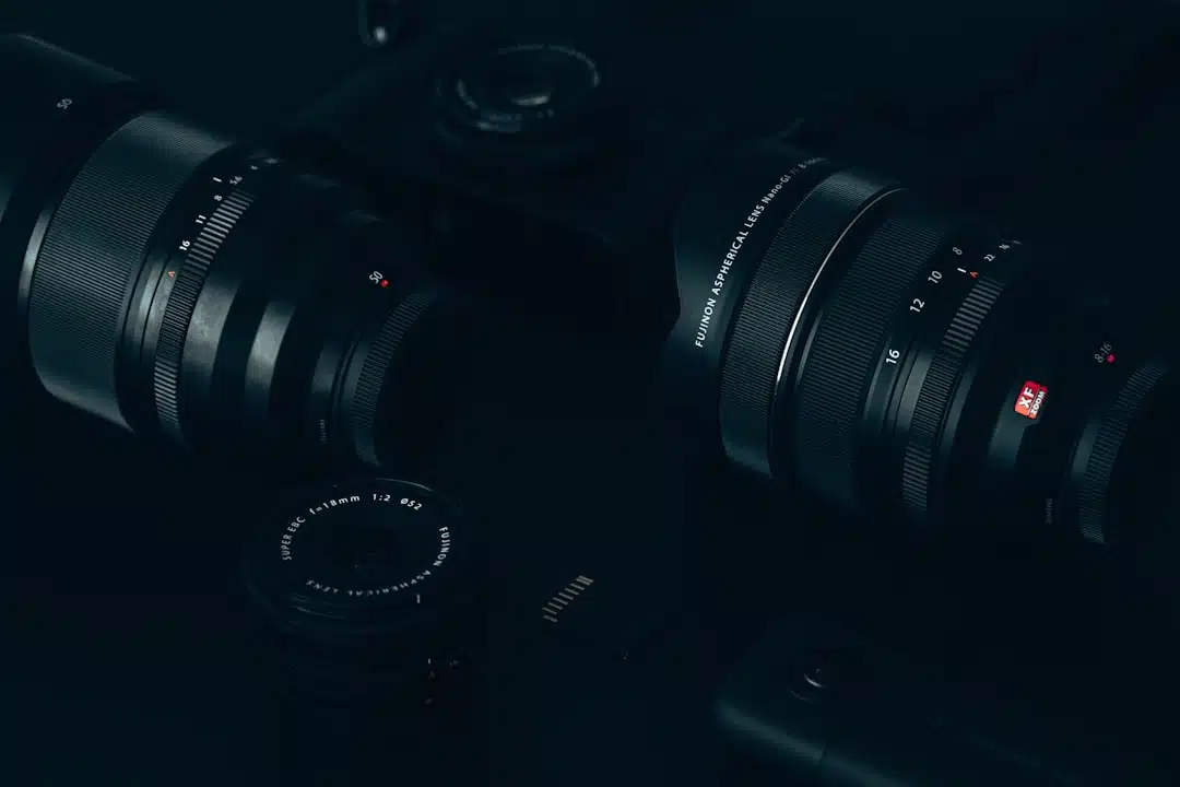 Close-up of a camera lens, representing OpenAI's push into hardware through its Glass Imaging acquisition