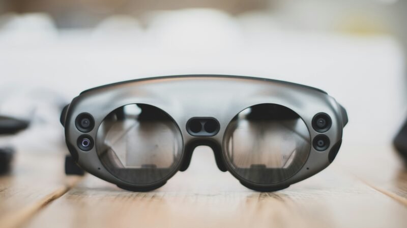 Close-up of AR smart glasses representing Snap's new Specs Intelligence AI assistant