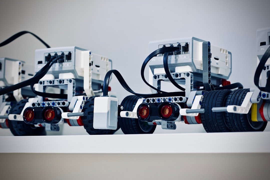 Small robots on a table representing robotics and world model AI research