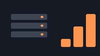 Abstract illustration of server racks beside rising bars representing the growing size of the Anthropic-Akamai cloud deal
