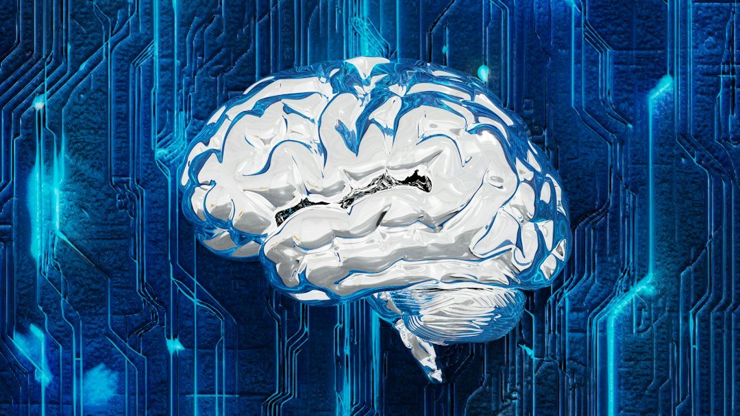 Digital artwork of a brain merged with glowing circuitry, representing AI agent intelligence
