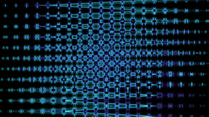 Abstract digital wave pattern representing an invisible AI watermark signal