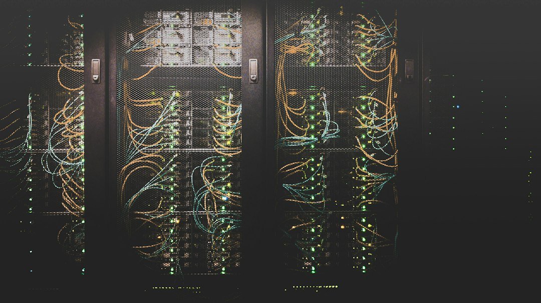 Server room network cables representing cloud database infrastructure