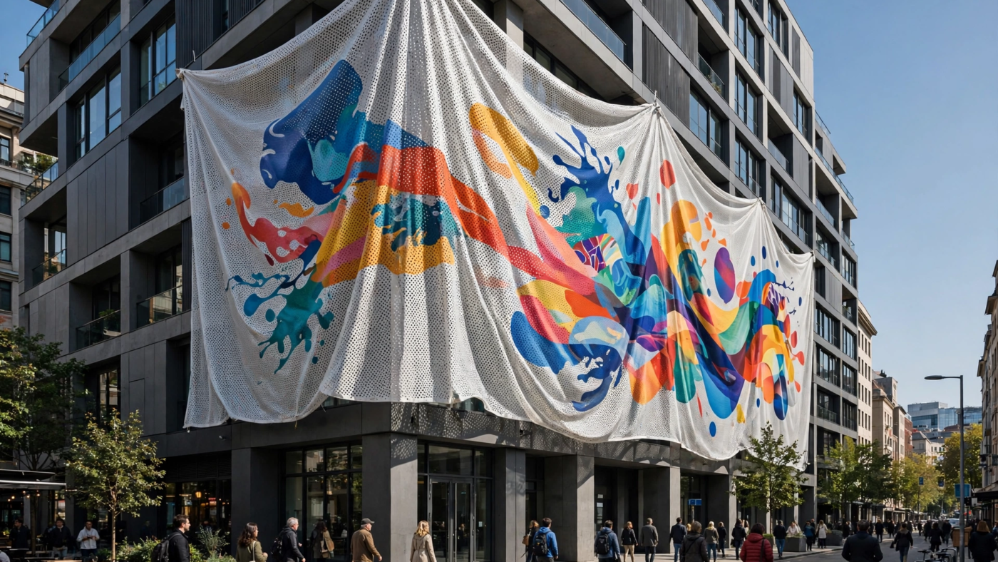 How Mesh Banners Revolutionize Promotional Displays