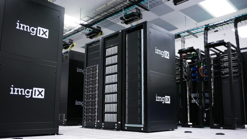Rows of data center server racks representing AI infrastructure investment