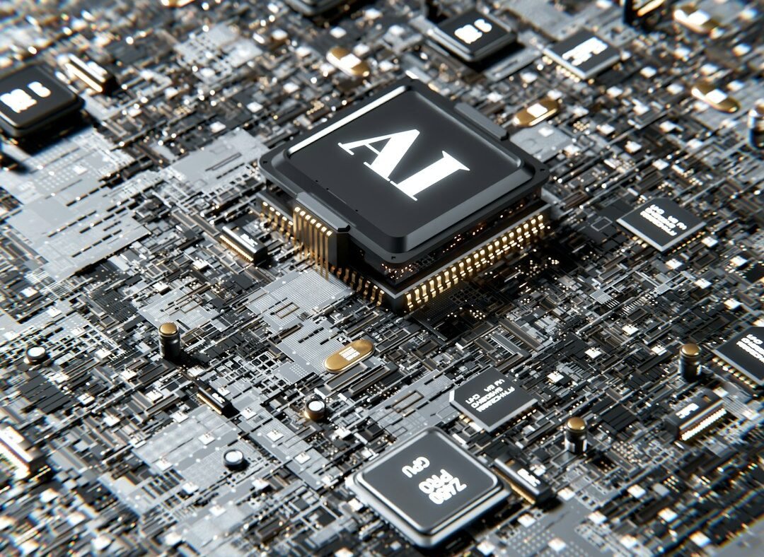 3D render of futuristic processor chips representing quantum computing hardware