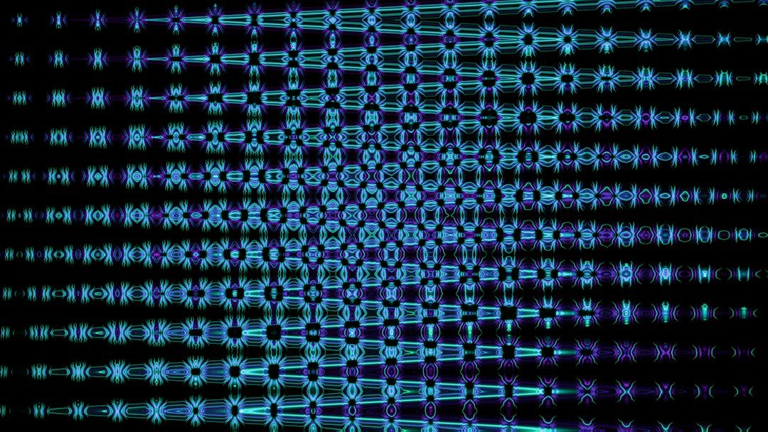 3D rendered abstract digital landscape representing AI infrastructure